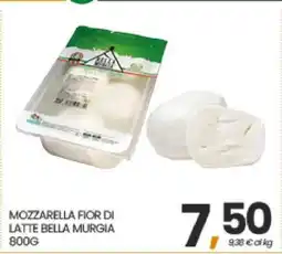 Eurospar MOZZARELLA FIOR DI LATTE BELLA MURGIA 800G offerta