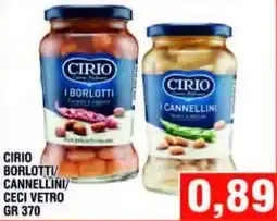 Bitar Cirio borlotti/cannellini/ceci vetro offerta