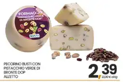 Eurospar PECORINO BUSTI CON PISTACCHIO VERDE DI BRONTE DOP ALLETTO offerta