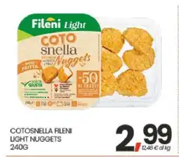 Eurospar COTOSNELLA FILENI LIGHT NUGGETS offerta