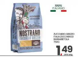 Eurospar ZUCCHERO GREZZO ITALIA ZUCCHERI DI BARBABIETOLA 750G offerta