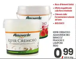 Eurospar KEFIR CREMOSO ALMAVERDE BIO BIANCO/FRAGOLE E LAMPONI offerta