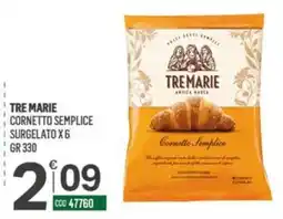 Tutto Risparmio Cash&Carry Tre Marie cornetto semplice offerta