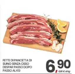 Eurospar FETTE DI PANCETTA DI SUINO SENZA OSSO DESPAR PASSO DOPO PASSO AL KG offerta