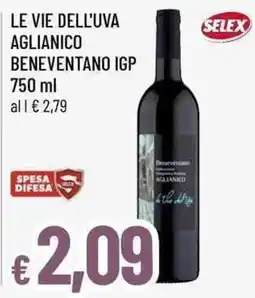 Famila Superstore Le vie dell'uva Aglianico Beneventano IGP offerta