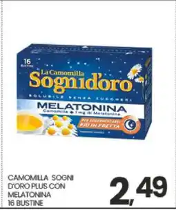Eurospar CAMOMILLA SOGNI D'ORO PLUS CON MELATONINA offerta