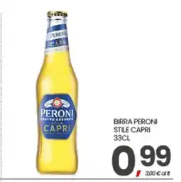 Eurospar BIRRA PERONI STILE CAPRI 33CL offerta