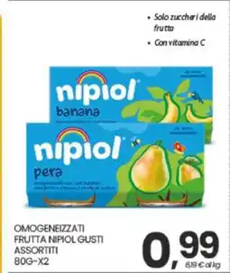 Eurospar OMOGENEIZZATI FRUTTA NIPIOL GUSTI ASSORTITI offerta