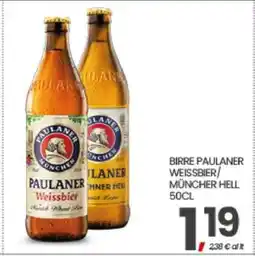 Eurospar BIRRE PAULANER WEISSBIER/MÜNCHNER HELL 50CL offerta