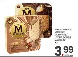 Eurospar STECCO GELATO MAGNUM SIGNATURE/ UTOPIA DOUBLE VARI GUSTI X3 offerta