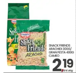 Eurospar SNACK FRIENDS ARACHIDI 300G/GRAN FESTA 400G CAMEO offerta