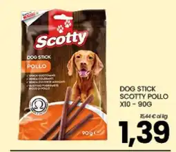 Eurospar DOG STICK SCOTTY POLLO offerta