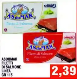 Bitar Asdomar filetti di salmone linea gr 115 offerta