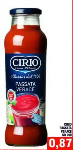 Bitar Passata verace Cirio offerta