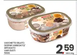 Eurospar VASCHETTE GELATO DESPAR VARIEGATO/AFFOGATO offerta