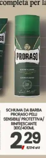 Eurospar SCHIUMA DA BARBA PRORASO offerta