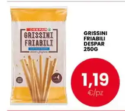 Eurospar GRISSINI FRIABILI DESPAR 250G offerta