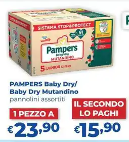 Acqua & Sapone PAMPERS Baby-Dry Baby-Dry Mutandino offerta