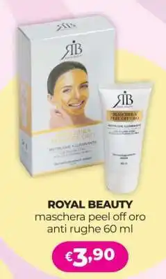 Acqua & Sapone ROYAL BEAUTY maschera peel off oro anti rughe 60 ml offerta