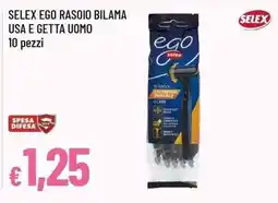 Famila Superstore Selex ego rasoio bilama offerta