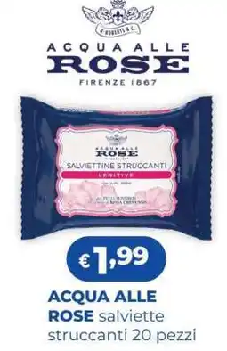 Acqua & Sapone ACQUA ALLE ROSE salviette struccanti 20 pezzi offerta