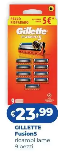 Acqua & Sapone Gillette Fusion5 offerta