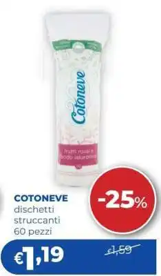 Acqua & Sapone COTONEVE dischetti struccanti 60 pezzi offerta