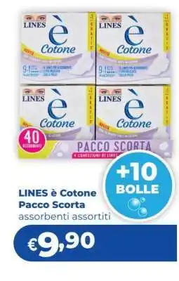 Acqua & Sapone LINES è Cotone Pacco Scorta offerta