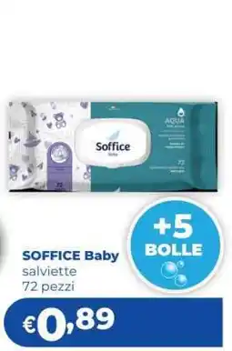Acqua & Sapone SOFFICE Baby salviette 72 pezzi offerta