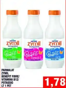 Bitar Parmalat Zymil Benefit Fibre/Vitamina B12/Potassio offerta