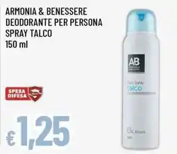 Famila Superstore Armonia & Benessere deodorante per persona spray talco offerta