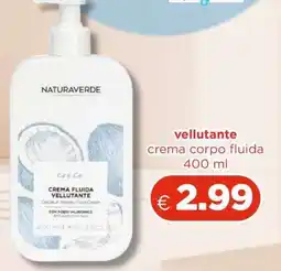 Acqua & Sapone NATURAVERDE Crema Fluida Vellutante offerta