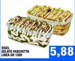 Bitar Sigel gelato vaschetta linea gr 1350 offerta