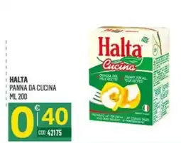 Tutto Risparmio Cash&Carry Halta panna da cucina offerta