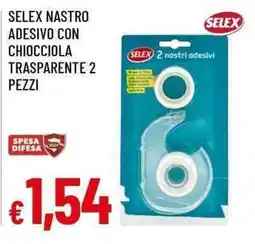 Famila Superstore Nastro adesivo con chiocciola trasparente Selex offerta