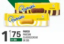 Tutto Risparmio Cash&Carry Pavesi pavesini classici/cacao offerta