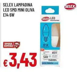 Famila Superstore Lampadina led smd mini oliva selex offerta