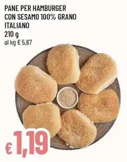 Famila Superstore Pane per hamburger con sesamo 100% grano italiano offerta
