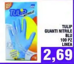 Bitar Tulip guanti nitrile blu offerta