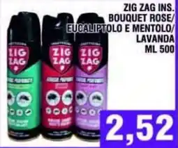 Bitar Zig Zag ins. bouquet rose/eucaliptolo e mentolo/lavanda offerta