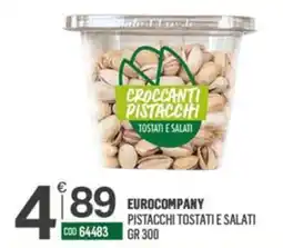 Tutto Risparmio Cash&Carry Eurocompany pistacchi tostati e salati offerta