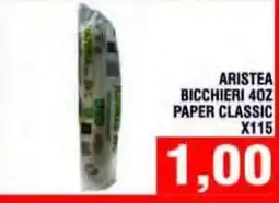 Bitar Aristea bicchieri paper classic offerta