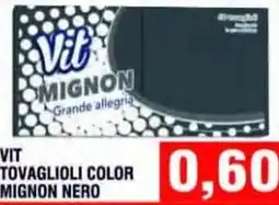 Bitar Vit tovaglioli color mignon nero offerta