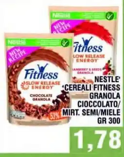 Bitar Nestlé Cereali Fitness Granola Cioccolato/Mirt. Semi/Miele offerta