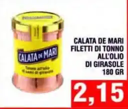 Bitar Calata de Mari filetti di tonno all'olio di girasole offerta