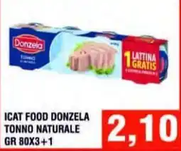 Bitar Icat Food Donzela Tonno Naturale offerta