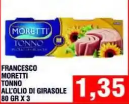 Bitar Francesco Moretti Tonno all'olio di girasole offerta