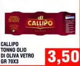Bitar Callipo tonno olio di oliva vetro offerta