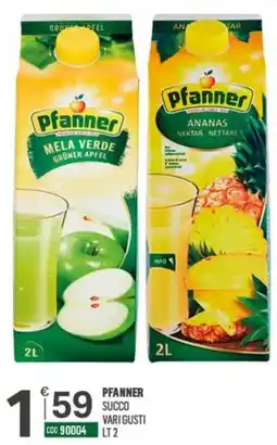 Tutto Risparmio Cash&Carry Pfanner succo vari gusti offerta