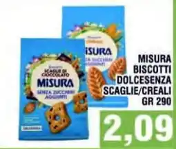 Bitar Misura biscotti dolcesenza scaglie/creali offerta